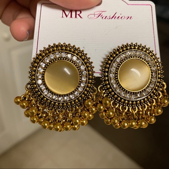 earrings pakistani indian jewelry for women sale - Picture 4 of 8